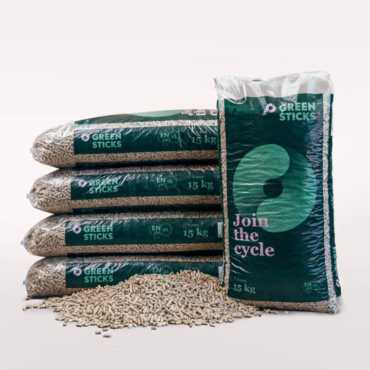 GREENSTICKS Premium Holzpellets ENplus A1 – Sackware 990kg Palette