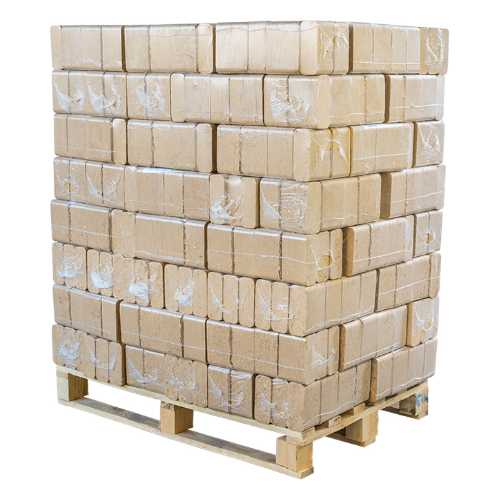 Hartholzbriketts eckig Buche & Eiche Palette 960kg