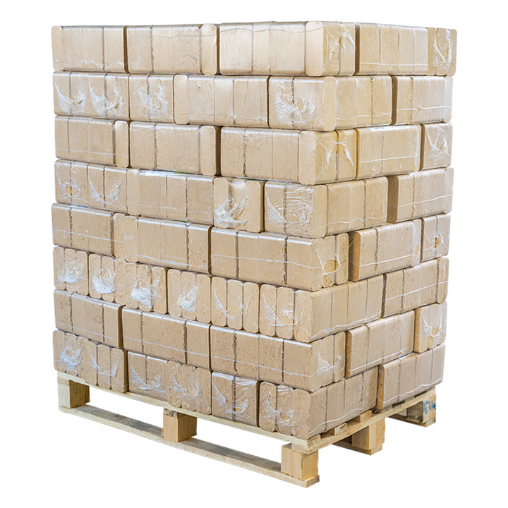 Hartholzbriketts eckig Buche & Eiche Palette 960kg